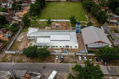 notícia: Construção da creche do Curuçambá chega a 80% e avanço traz esperança para famílias de Ananindeua