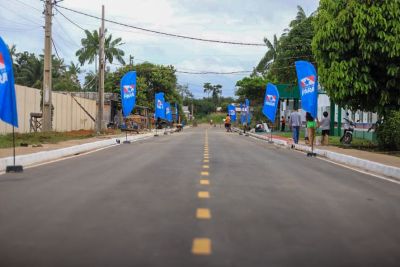 notícia: Em Porto de Moz, população é beneficiada com a entrega da 13 km de pavimentação de vias urbanas