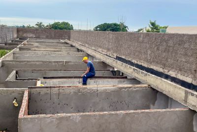 notícia: Obra do programa Creches Por Todo o Pará em Marabá chega a 50%