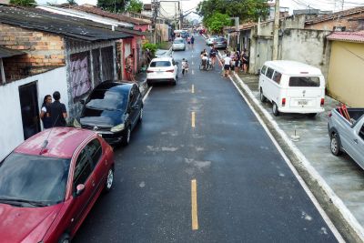 notícia: No Sideral, Estado entrega ruas asfaltadas através do programa ‘Asfalto Por Todo o Pará’