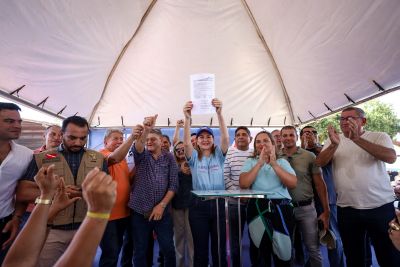 notícia: Vice-governadora assina ordem de serviço que garante mais asfalto a Abaetetuba