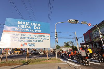 notícia: Obra na rotatória do 40 horas reorganiza e melhora fluxo para pedestres e condutores