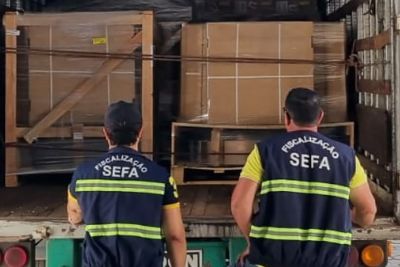 notícia: Fiscalização da Sefa apreende 2.100 antenas parabólicas em Dom Eliseu
