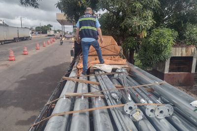 notícia: Sefa apreende mais de R$145 mil em materiais de construção em Dom Eliseu