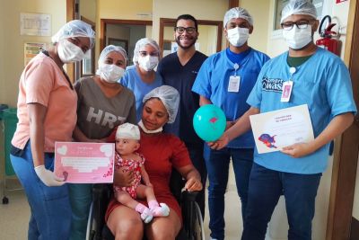 notícia: Hospital Regional do Tapajós realiza cirurgia neurológica em bebê de 7 meses