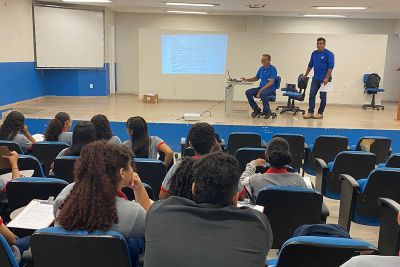 notícia: Cosanpa promove treinamento com alunos da Escola de Ensino Técnico