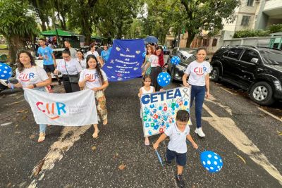 notícia: CIIR adere à 'Caminhada de conscientização ao Autismo' e destaca os serviços especializados ao TEA 