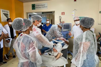 notícia: Hospital Geral de Tailândia realiza simulação para atendimento em situação de catástrofe