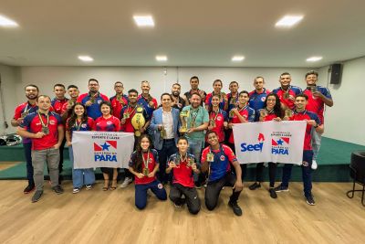notícia: Com apoio do Governo, delegação paraense conquista 1° lugar na Copa Brasil de Muay Thai