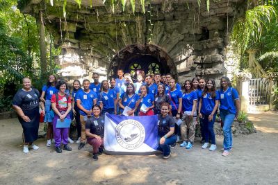 notícia: Estudantes da rede estadual têm aula prática de Educação Ambiental em Cotijuba