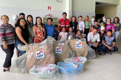 notícia: Secretaria de Povos Indígenas entrega enxovais de bebê e cadeiras de rodas em Icoaraci