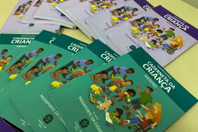 notícia: Maternidade da Santa Casa já distribuiu mais de 500 novas cadernetas da criança