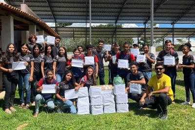 notícia: Campanha de doação para vítimas das enchentes mobiliza estudantes nas escolas estaduais  