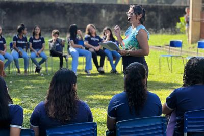 notícia: Alunos da rede pública estadual participam da Semana da Escuta das Adolescências 