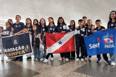notícia: Atletas paraenses disputam Copa Norte-Nordeste de Natação, com apoio do Estado 
