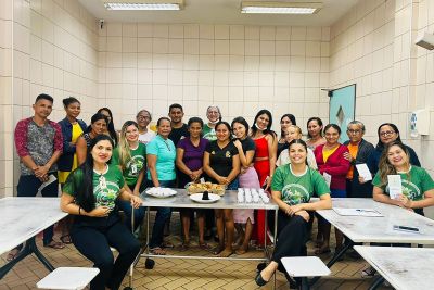 notícia: Hospital Regional do Marajó desenvolve oficina sustentável sobre reutilização da borra de café