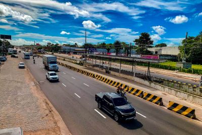 notícia: NGTM libera mais de 4 quilômetros de via asfaltada entre os viadutos do Coqueiro e Ananin, na BR-316