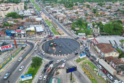 notícia: Obras na rotatória do 40 Horas chegam a 80% de conclusão