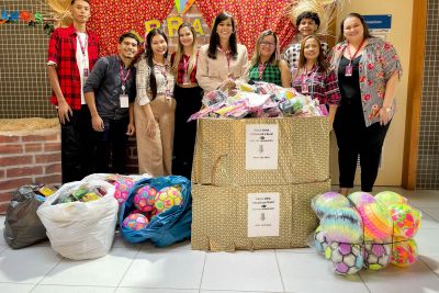 notícia: Solidariedade é destaque no encerramento da programação junina do Hospital Abelardo Santos