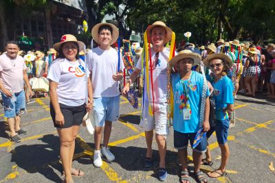 notícia: Reabilitandos do CIIR integram à ‘Campina’ na despedida dos arrastões do Arraial do Pavulagem
