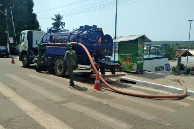 notícia: Cosanpa reforça saneamento e abastecimento de água no Çairé, em Alter do Chão
