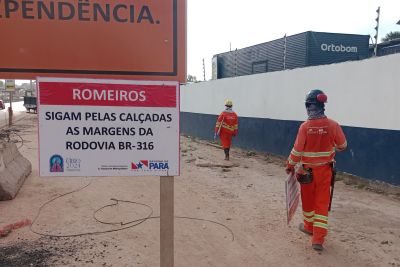 notícia: NGTM prepara a BR-316 para a passagem de romeiros de Nossa Senhora de Nazaré