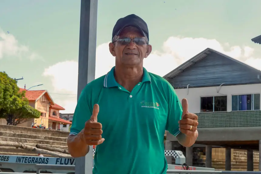 Antônio Eraldo Pinheiro - administrador do Terminal <div class='credito_fotos'>Foto: Bruno Cruz / Agência Pará | <a href='/midias/2025/originais/20250129104757-GF00022832-F00372843.webp' download><i class='fa-solid fa-download'></i> Download</a></div>