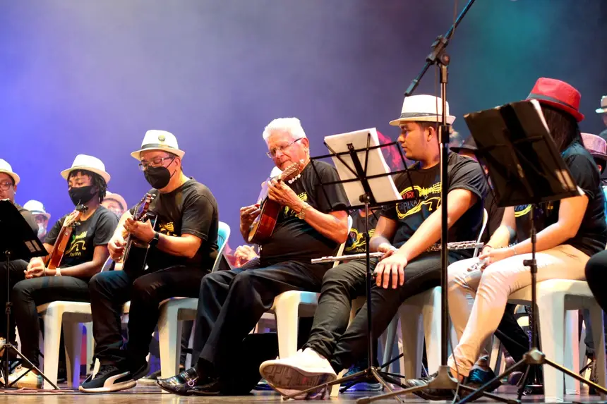 Registro da apresentação do choro do Pará de anos anteriores