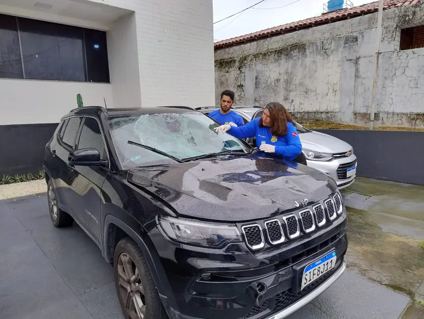 Exame Pericial veicular realizado na operação no último feriado. 