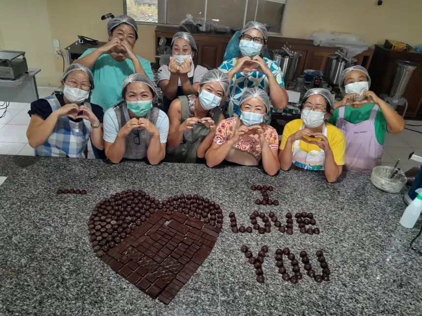Alunas reunidas durante a realização do curso em Tomé-Açu