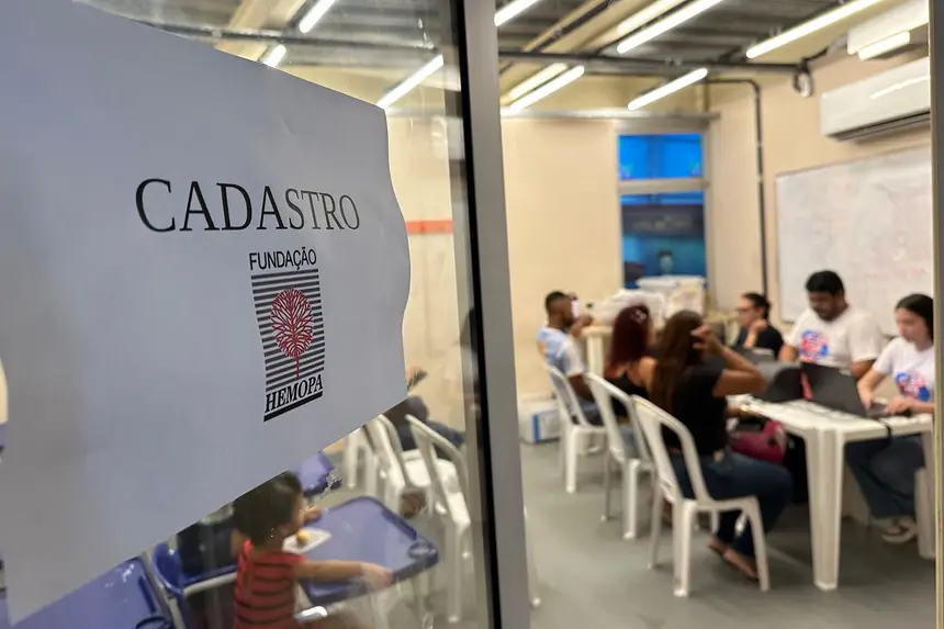 A ação levou o serviço de doação de sangue até a porta da comunidade do Bengui.