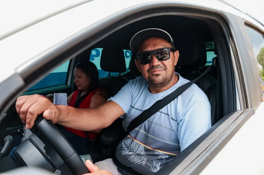Autônomo Kevin Rosa gostou da obra que reduz o tempo de viagem para quem precisa se deslocar na região do salgado paraense 