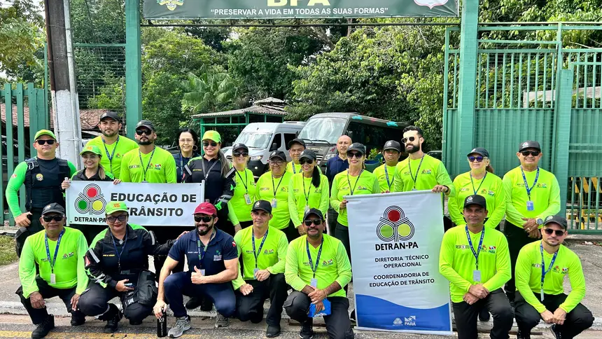 Equipes do Detran e Segbel atuaram na ação educativa