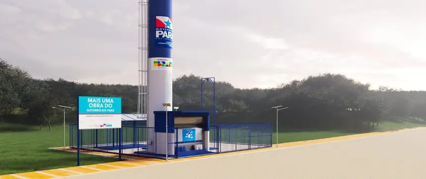 modelo do sistema de abastecimento de água compacto