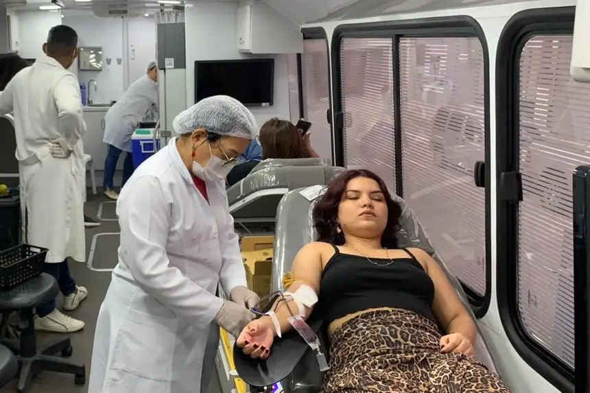 Doadores voluntários ajudaram a fortalecer os estoques de sangue da Fundação Hemopa.