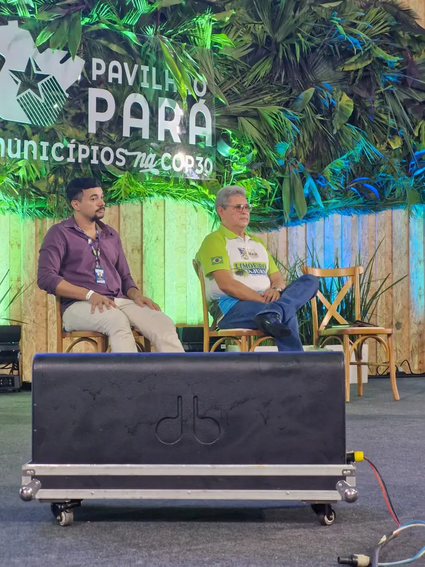 Marcel Assis (Semas-PA) e Manoel Pantoja (Limoeiro do Ajuru)