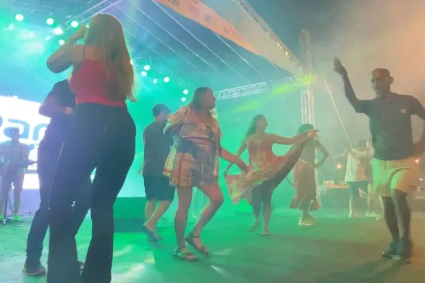 Grupo Sabor Marajoara colocou o público para dançar 