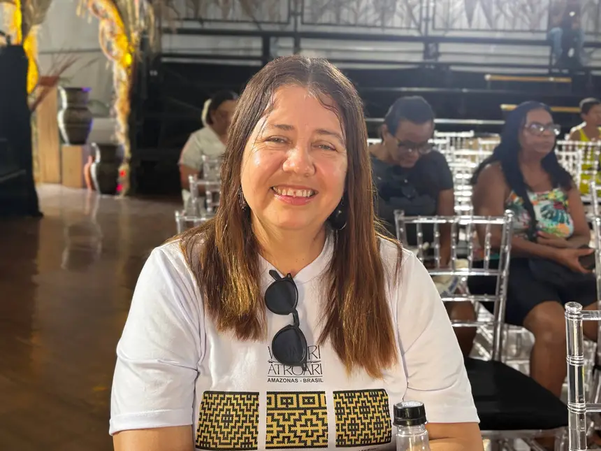 A estudante Mirian Nogueira ficou satisfeita por poder conhecer mais sobre o projeto das Usinas da Paz. 