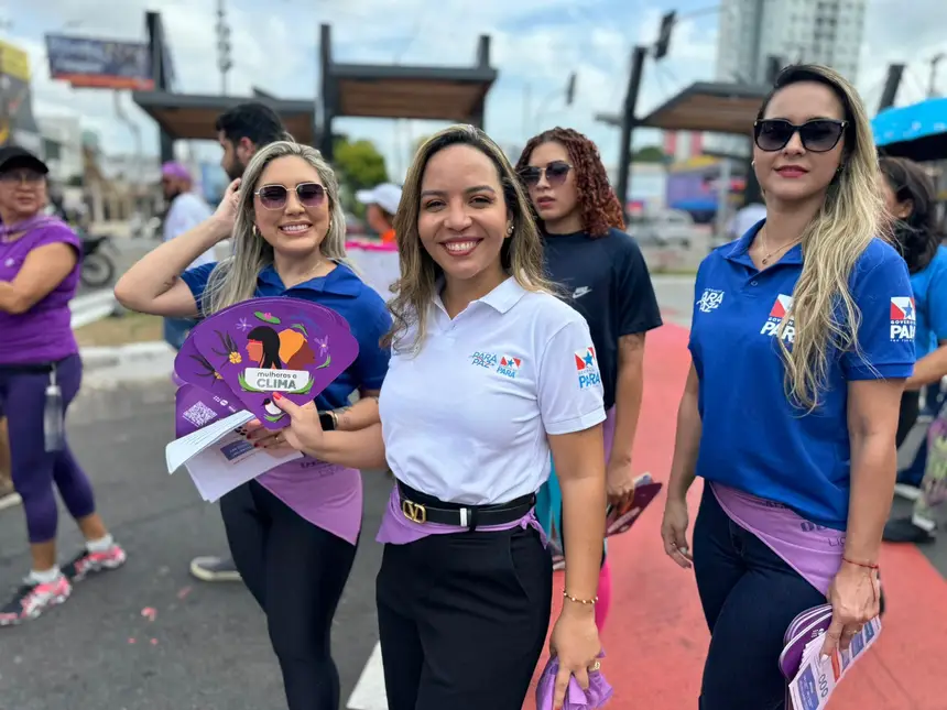 “Essa luta não é só das mulheres”, afirmou Patrícia Potiguar durante a mobilização.