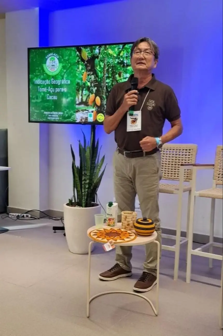 Produtor de cacau de Tomé-Açu e representante da Casa Suzuki, Ernesto Suzuki