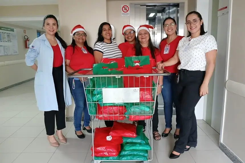 Para Alyne Pardauil, voluntária do Grupo de Trabalho de Humanização, participar novamente da ação é motivo de alegria.