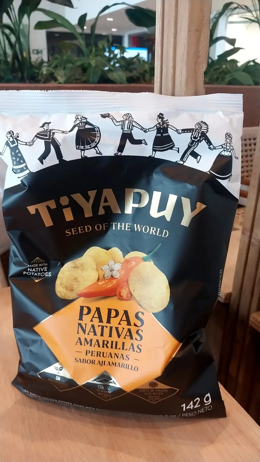 As batatas peruanas chamaram atenção não só pela textura e por ser  crocantes, mas pela embalagem