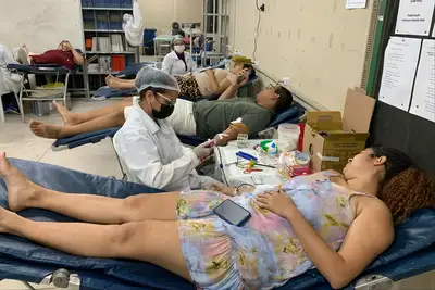 notícia: Hemopa e EETEPA realizam campanha de doação de sangue e beneficiam quase mil pessoas