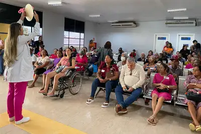 notícia: HRPL promove ação do ‘Março Lilás’ e reforça a importância da prevenção do câncer de colo de útero