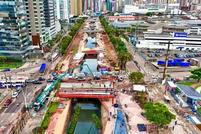 notícia: Obras da Nova Doca avançam com o asfaltamento de trechos de diversas vias; confira