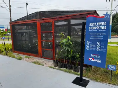 notícia: Ideflor-Bio entrega viveiro para 600 mudas na Usina da Paz Abaetetuba 