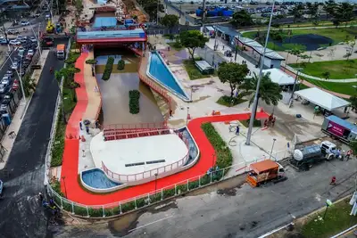 notícia: Nova comporta do Parque Linear da Nova Doca interrompe alagamentos históricos no bairro do Reduto, em Belém