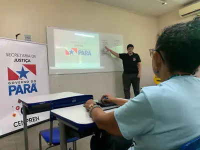 notícia: Secretaria de Justiça (Seju) realiza ação de prevenção às drogas em escola de Belém