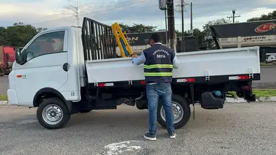 notícia: Sefa apreende veículo utilitário em Conceição do Araguaia