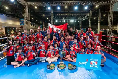 notícia: Paraenses conquistam 23 medalhas, cinturões e troféu por equipe na Copa Brasil de Muay Thai